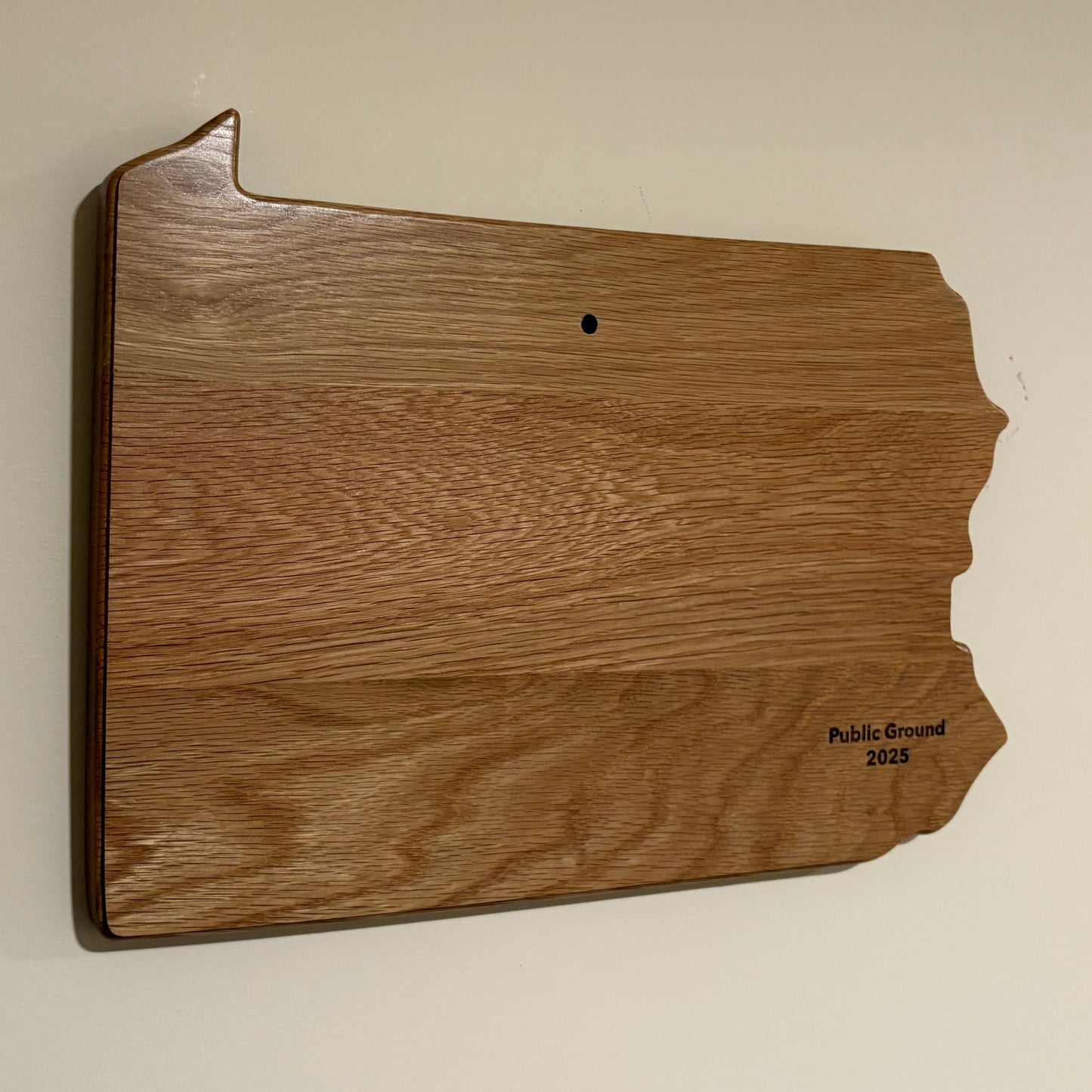 Engraved Oak European State Mount Plaque
