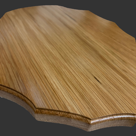 White oak antler plaque