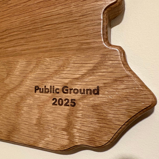 Engraved Oak European State Mount Plaque