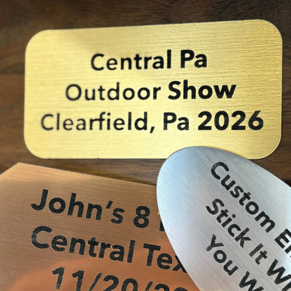 Engraved Stick-it Banner