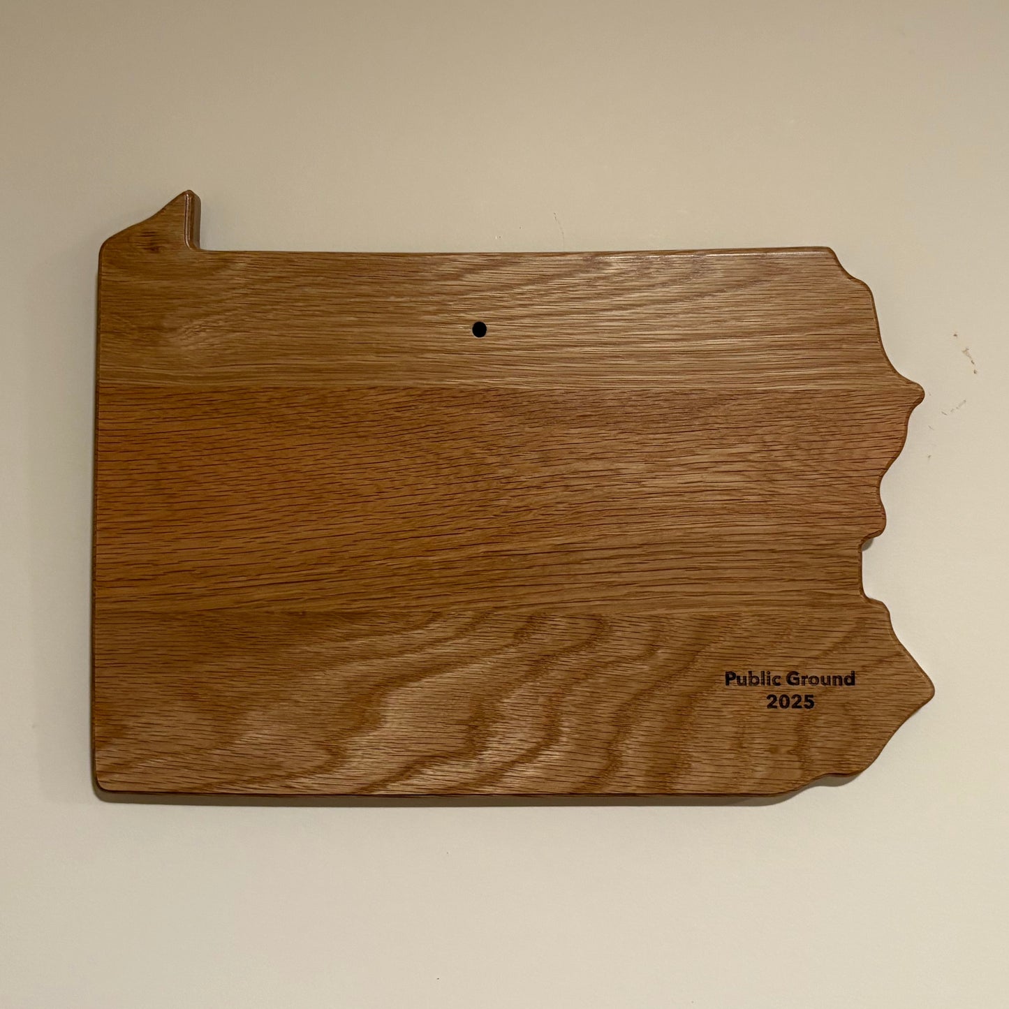 Engraved Oak European State Mount Plaque